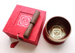Root Chakra Painted Singing Bowl with Cushion and Stupa Stick in a Gift Box - nepacrafts