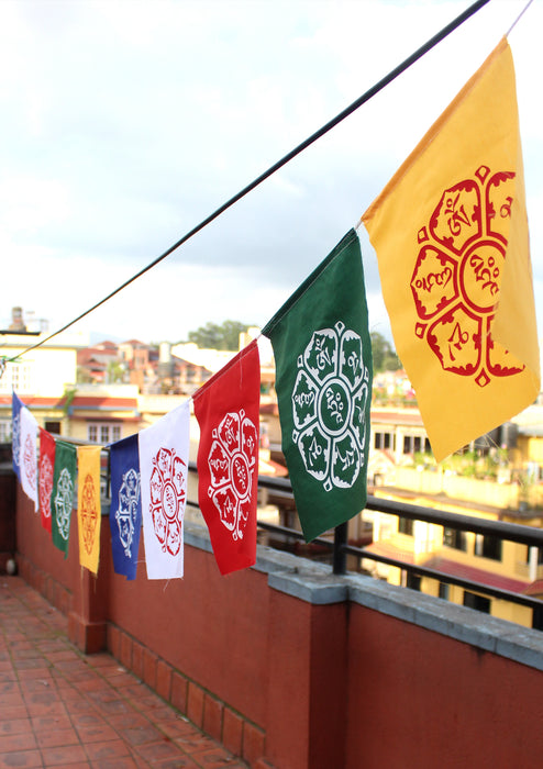 Om Mani Padme Hum Tibetan Prayer Flags