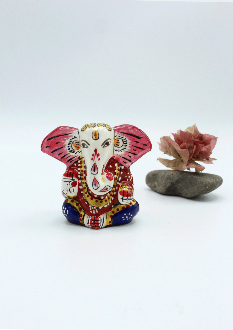 Mini  Ganesha Handpainted  Statue