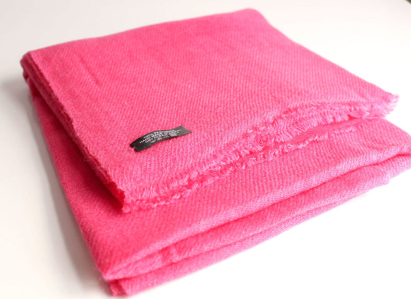Pure Pashmina Shawl-Royal Pink - nepacrafts