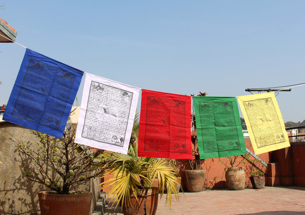 Extra Large Windhorse Prayer Flags-Gyaltsen Tsemo Victory Banner