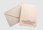 Hand Painted Double Dorje Viswa Vajra Lokta Paper Greetings Card - nepacrafts