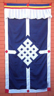 Tibetan Door Curtains-Endless Knot - nepacrafts