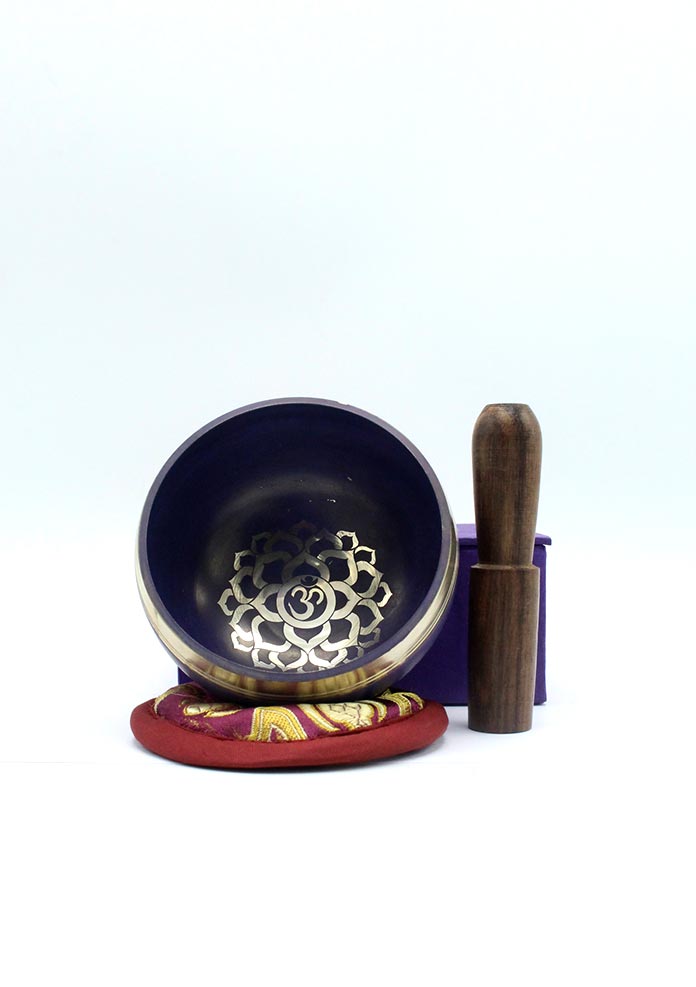 Sahasrara Singing Bowl Gift Set 3 Inch - Crown Chakra