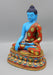 Majestic Handpainted Blue Shakyamuni Buddha Statue - nepacrafts