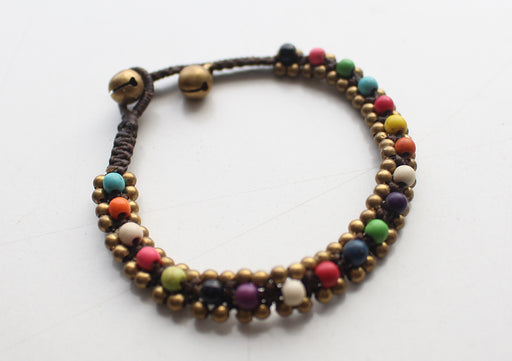 Multicolor Glass Beads Handwoven Teen Anklet - nepacrafts