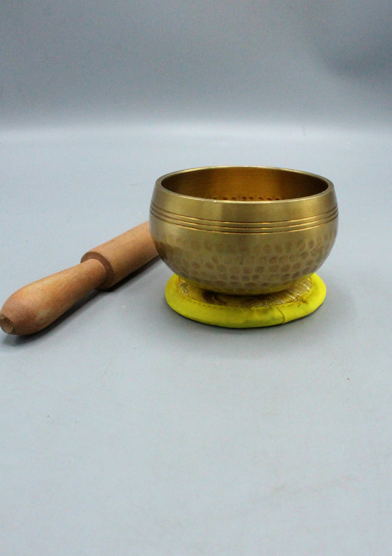 Hand Hammered Dot Print Singing Bowl