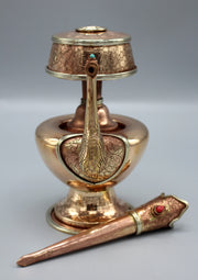 Om Mani Carving Copper Buddhist Ritual Bhumpa - nepacrafts