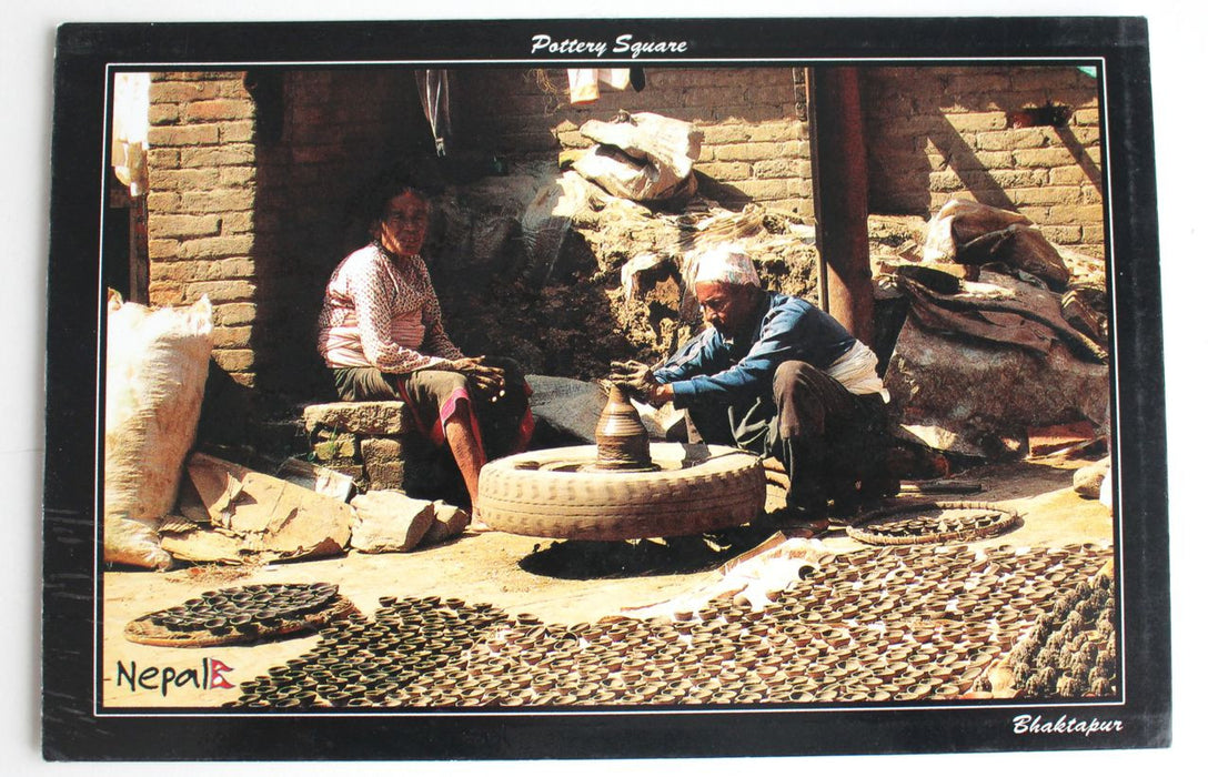 The Pottery Square Nepal Postcard - nepacrafts