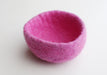 3.5" Hand Felted Colorful Jewelry Collector Felt Bowls - nepacrafts