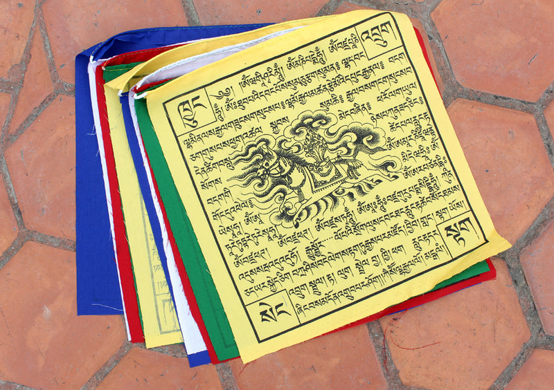10 Sheets of Traditional Windhorse Prayer Flag - nepacrafts