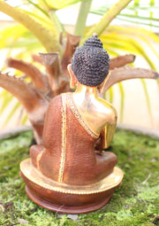 Partly Gold Plated Shakyamuni Buddha Statue - nepacrafts