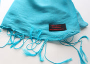 Turquoise Water Pashmina Shawl - nepacrafts