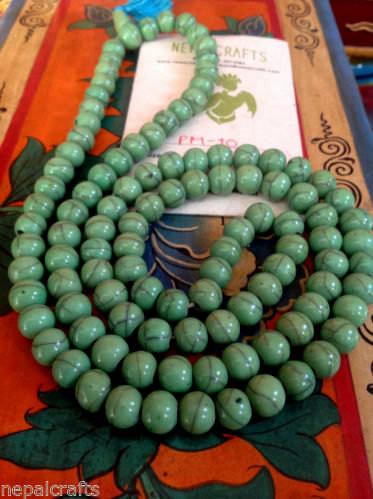 Buddhist Faux Turquoise Prayer Mala