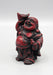 Laughing Buddha with Bowl Maroon Resin Statue - nepacrafts