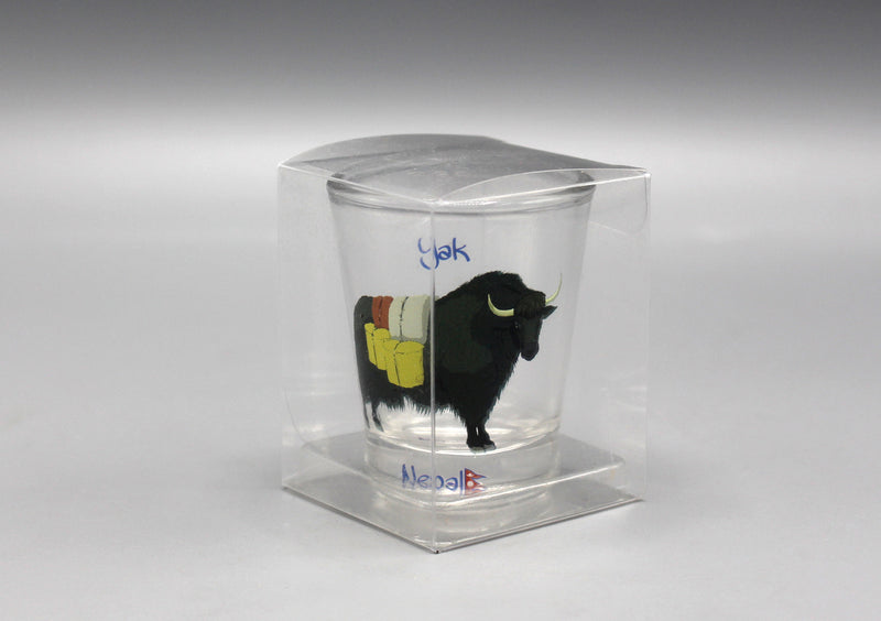 Himalayan Yak Printed Shot Glass - nepacrafts