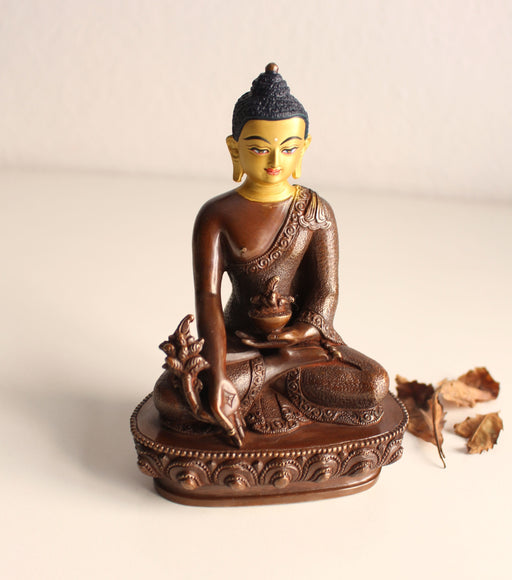 Healing Buddha with Golden Face - nepacrafts