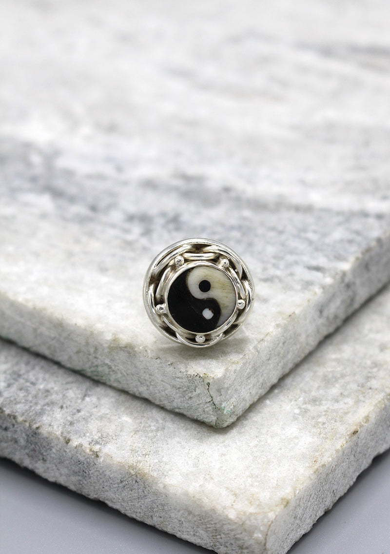Infinity Design Ying Yang Unisex Finger Ring
