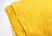 Beautiful Flower Printed Yellow Gift Wrapping Sheets - nepacrafts