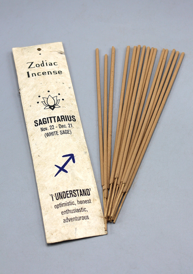 White Sage Sagittarius Zodiac Incense