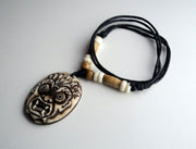 Hindu Bhairab Pendant Necklace - nepacrafts