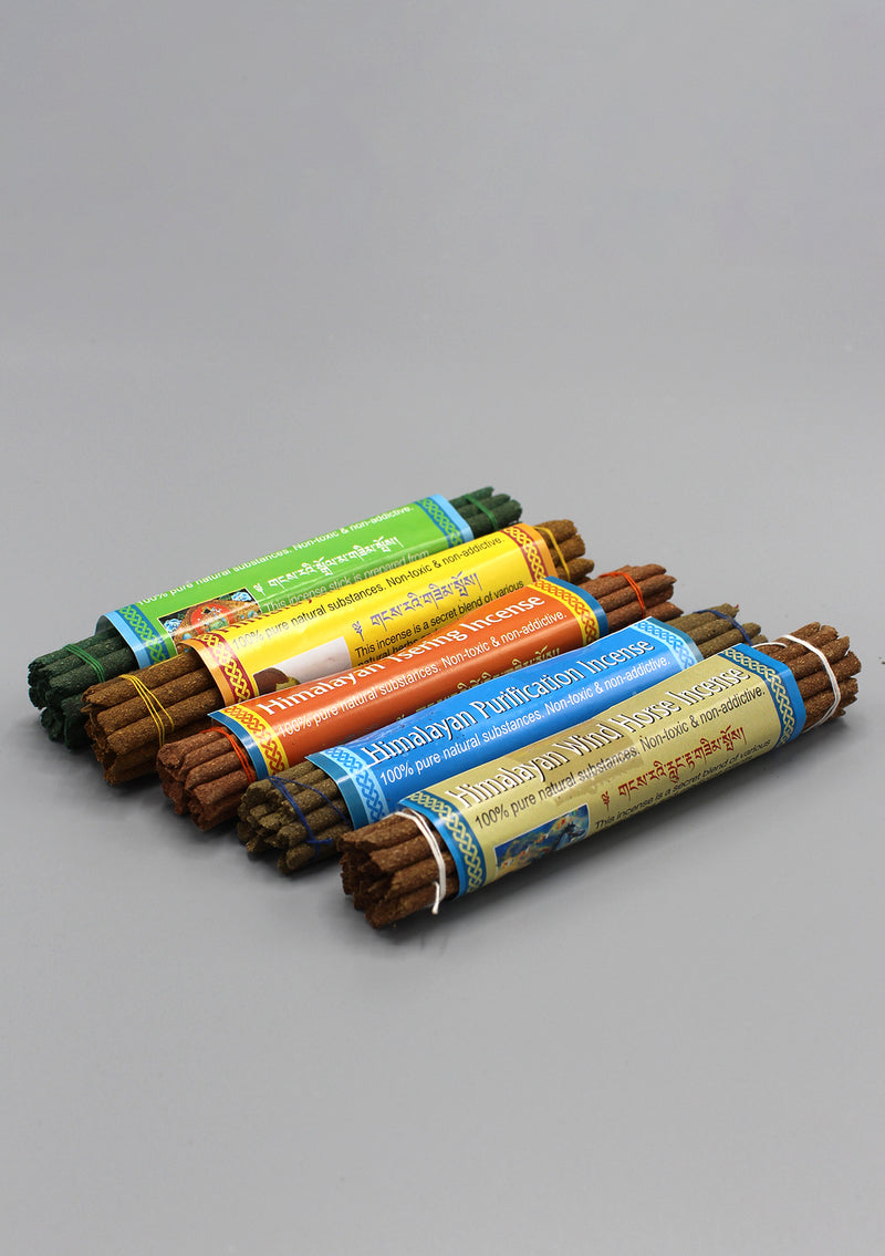 Large Five Rolls Mixed Natural Tibetan Incense Sticks