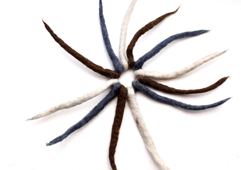 Merino Wool Felt Colorful Urchin Head Band - nepacrafts