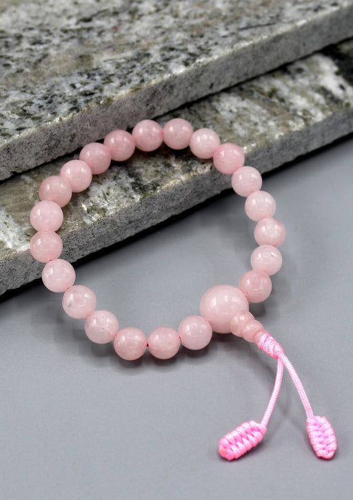 Pink Rose Quartz Women's Bracelet - nepacrafts