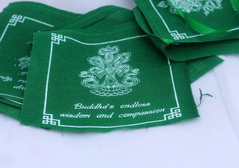 Eight Auspicious Symbol Prayer Flags