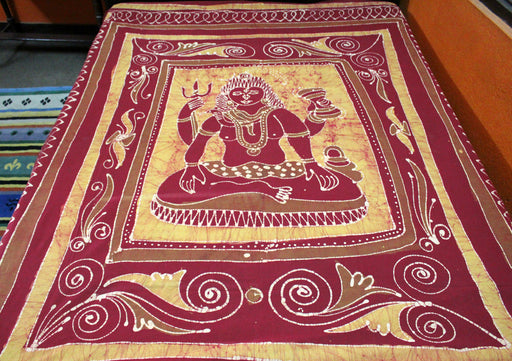 Lord Shiva Printed Cotton Wall Hanging Tapestry - nepacrafts
