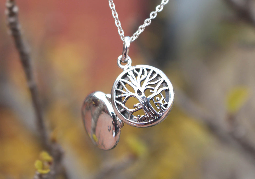 Nature's Love Tree of Life Sterling Silver Pendant Box - nepacrafts