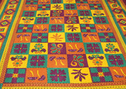 Bright and Elegant Flower Printed Wall Hanging Tapestry - nepacrafts