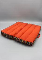 Orange Foldable Large Mediation and Yoga Cushion - nepacrafts