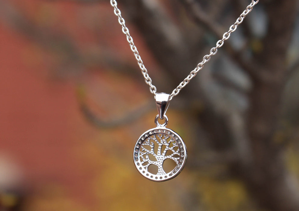 Sterling Silver Tree of Life Pendant - nepacrafts