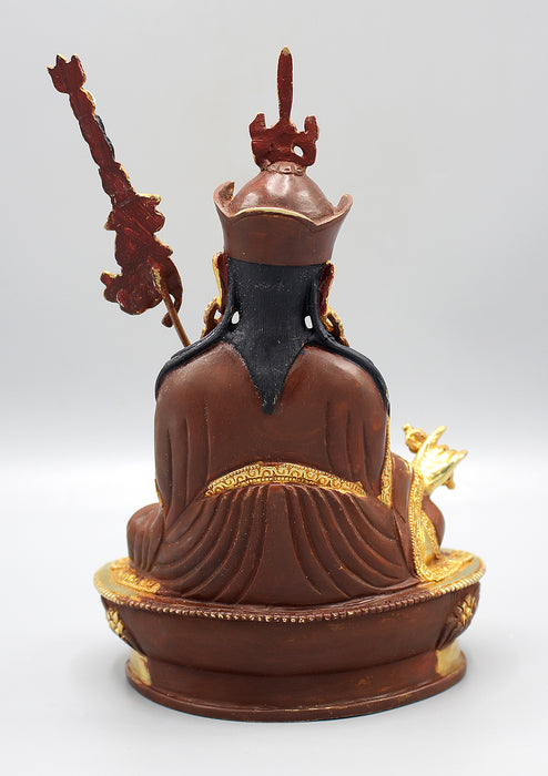 Gold Plated Guru Padmasambhava Statue