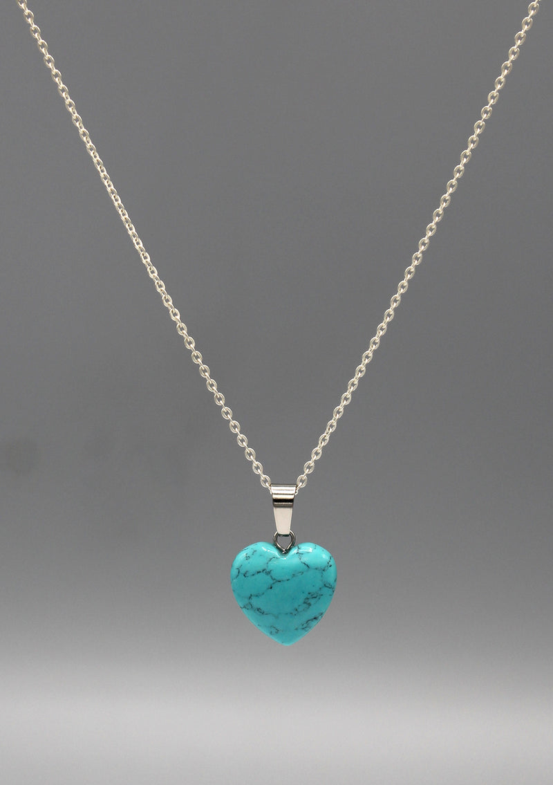 Turquoise Heart Shape Love Pendant - nepacrafts