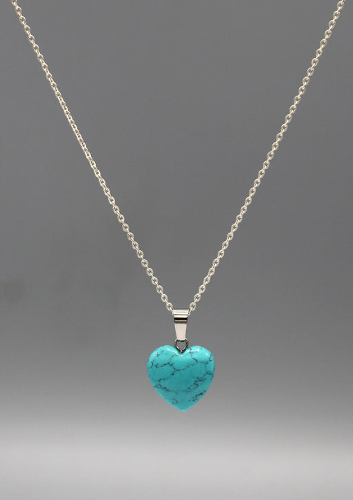 Turquoise Heart Shape Love Pendant - nepacrafts