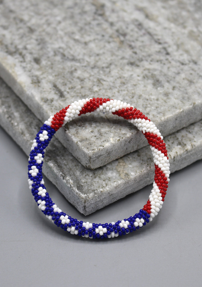 American Flag Roll On Bracelet