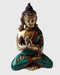 Vairocana Buddha Brass Statue Adorning a jeweled Robe 3" - nepacrafts