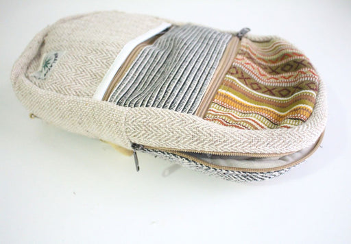 Nepalese Cotton Hemp Backpack Rucksack-Medium - nepacrafts