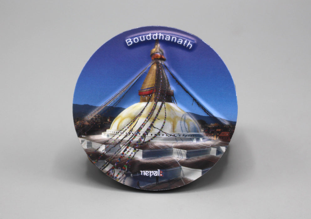 Bouddhanath Stupa Embossed Fridge Magnet - nepacrafts