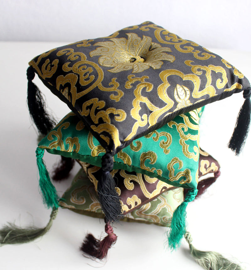 Lotus Singing Bowl Cushion, Handmade - nepacrafts