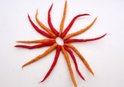 Colorful Urchin Merino Wool Felt Hair Band with beads Decoration - nepacrafts