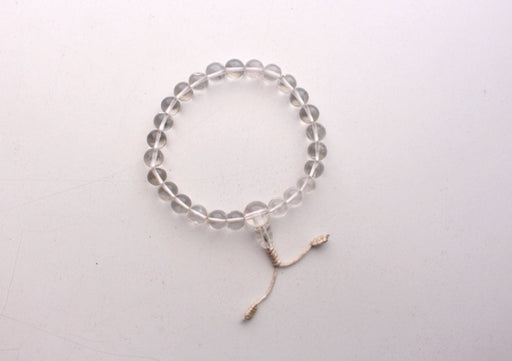Stretchable Clear Crystal Beaded Wrist Mala Bracelet - nepacrafts