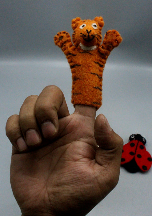 Tiger Felt Finger Puppet