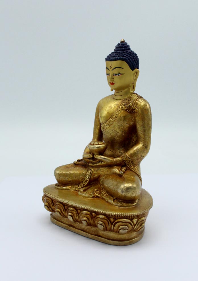 Fully Gold Plated Amitabha Buddha Statue