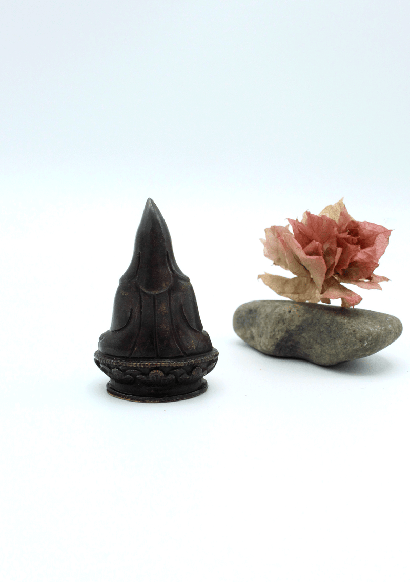 Copper  Mini Guru Dewa Medaitating Statue 2"