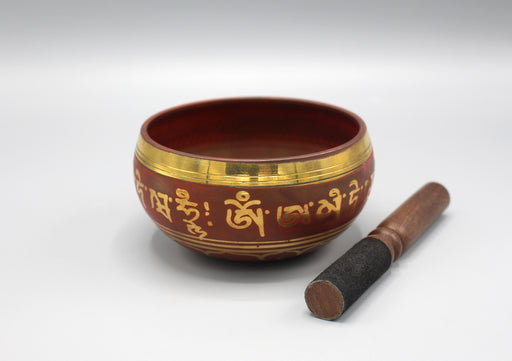 Hand Painted Amitabh Buddha Singing Bowl - nepacrafts