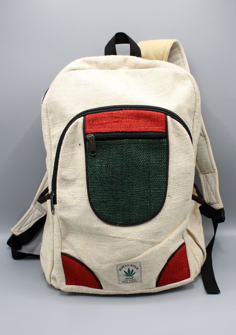 Earthy and Natural Hemp Rucksack - nepacrafts