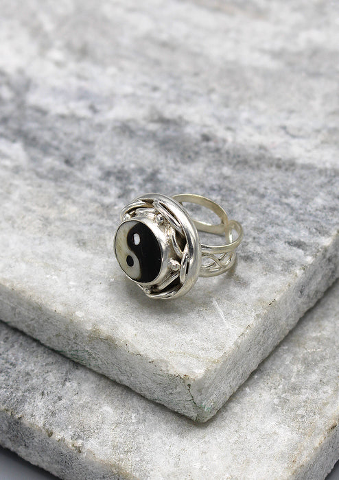 Infinity Design Ying Yang Unisex Finger Ring